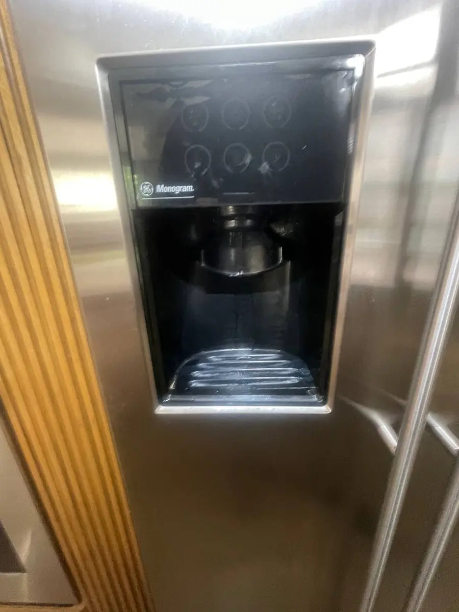 GE Monogram refrigerator water dispenser panel — EasyBear service