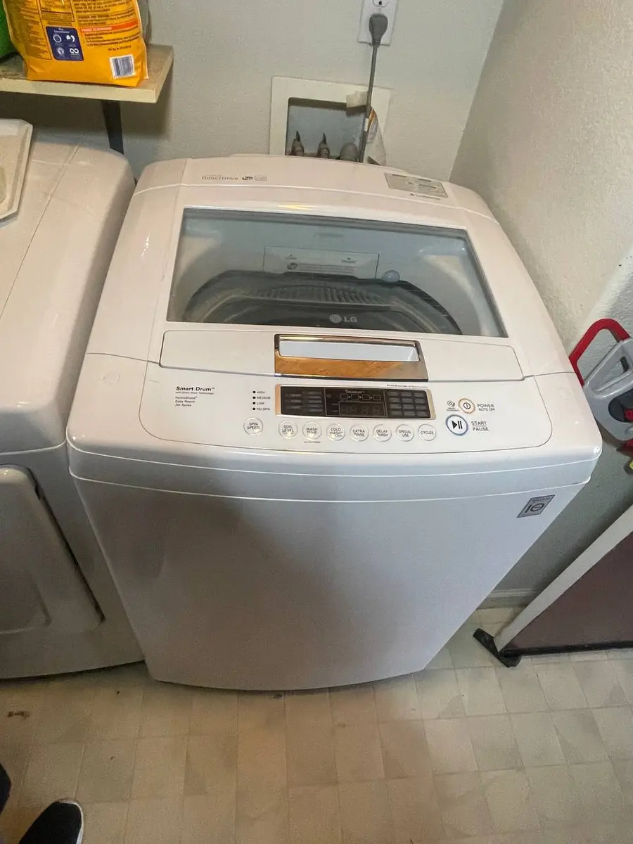 LG SmartDrum top-load washer in customer home — EasyBear diagnostic visit